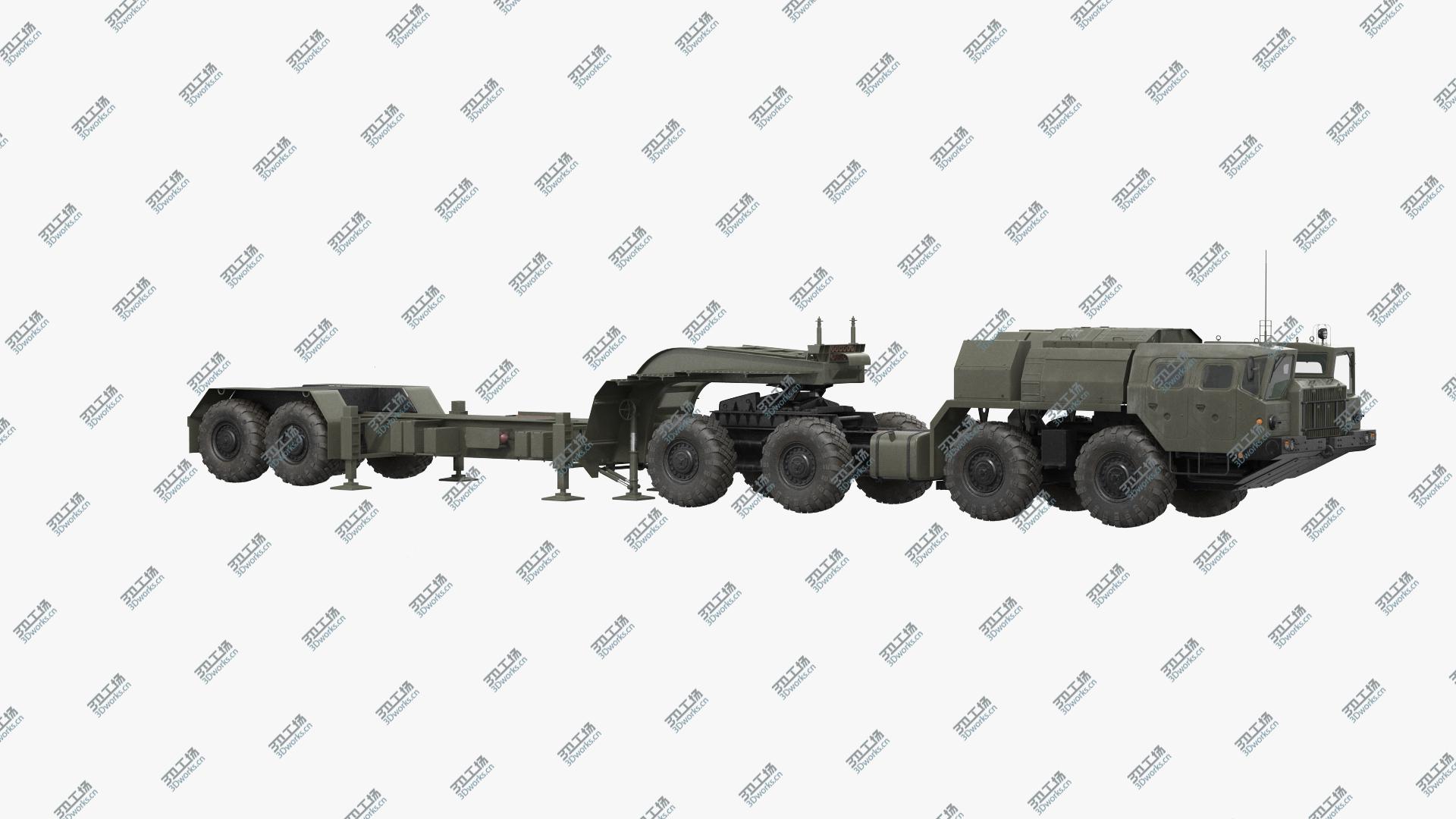 images/goods_img/202104093/MAZ 74106 with Trailer Green 3D model/2.jpg